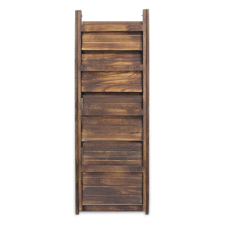 4 Tier Folding Wood Shelf
