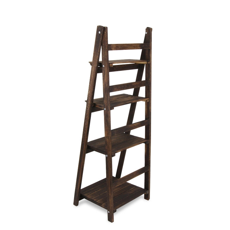4 Tier Folding Wood Shelf