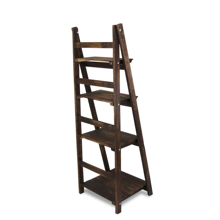 4 Tier Folding Wood Shelf