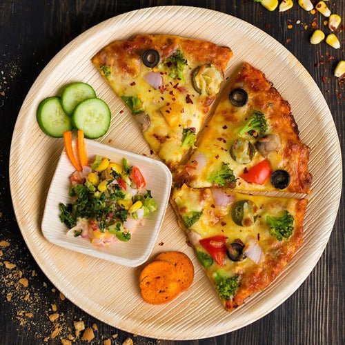 Bosnal - Palm Leaf Biodegradable Plates, 10 inch, Round - Hallam Custom Woodworking - Bosnal