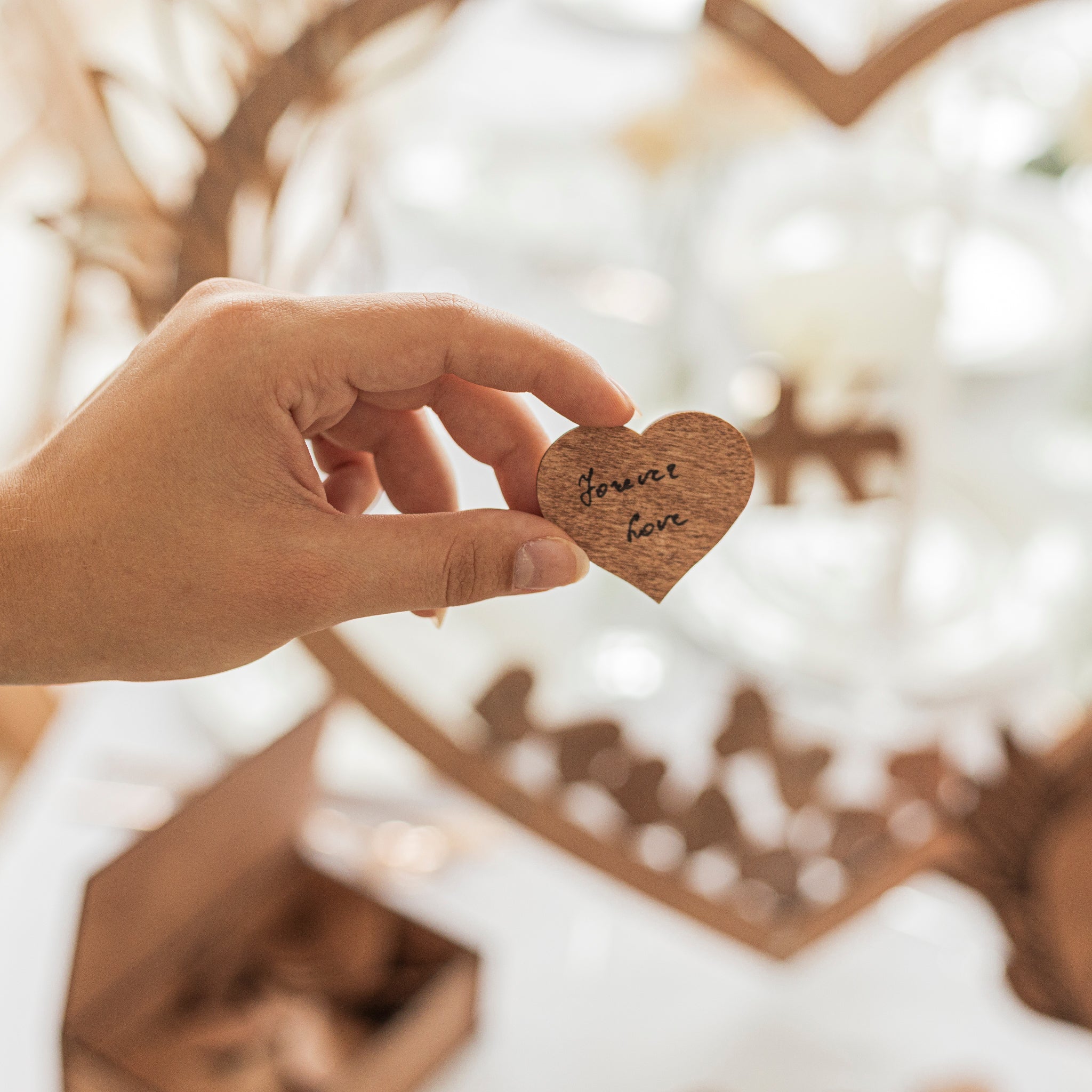 Guest Book Heart - Hallam Custom Woodworking - Enjoy The Wood