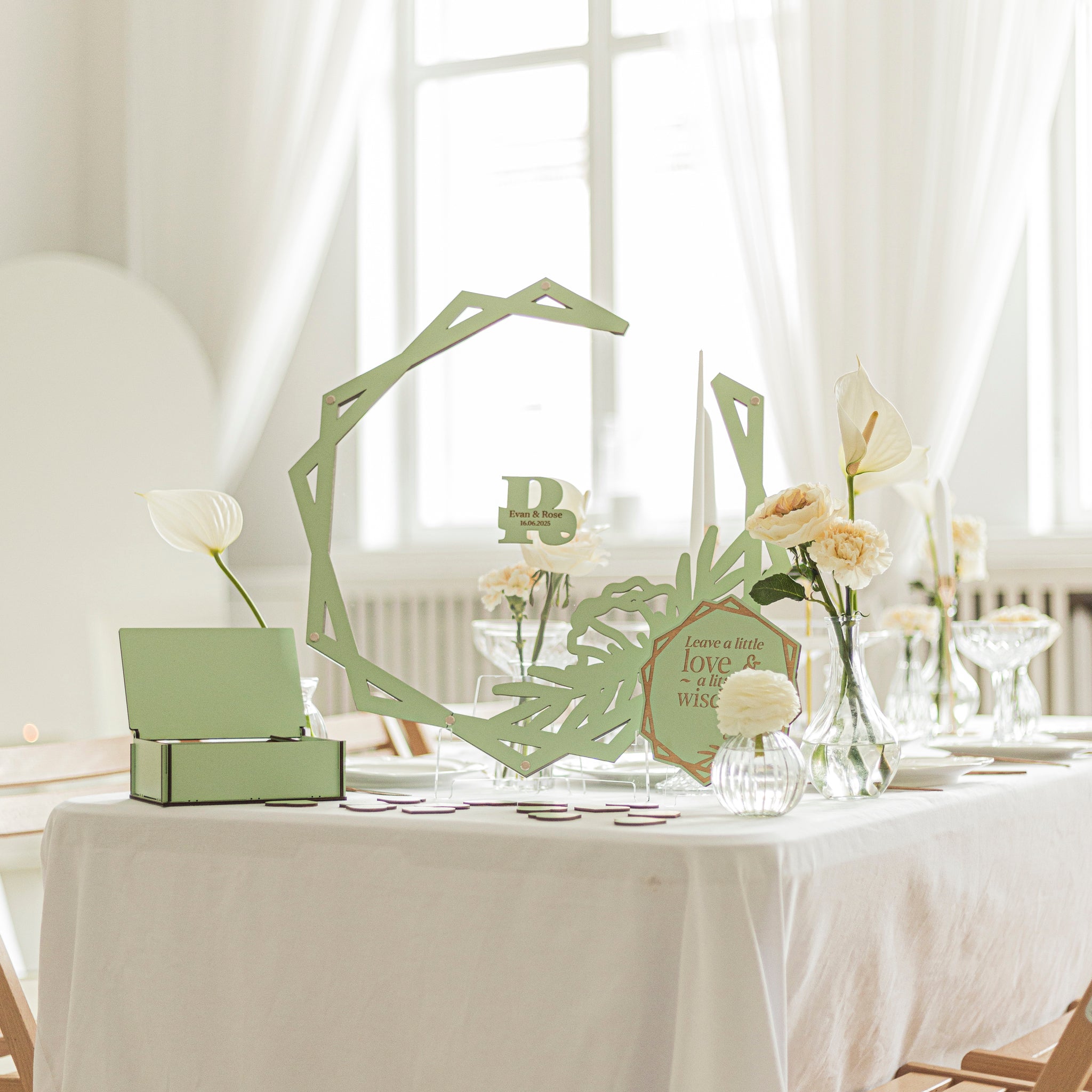 Guest Book Hexagon - Hallam Custom Woodworking - Enjoy The Wood