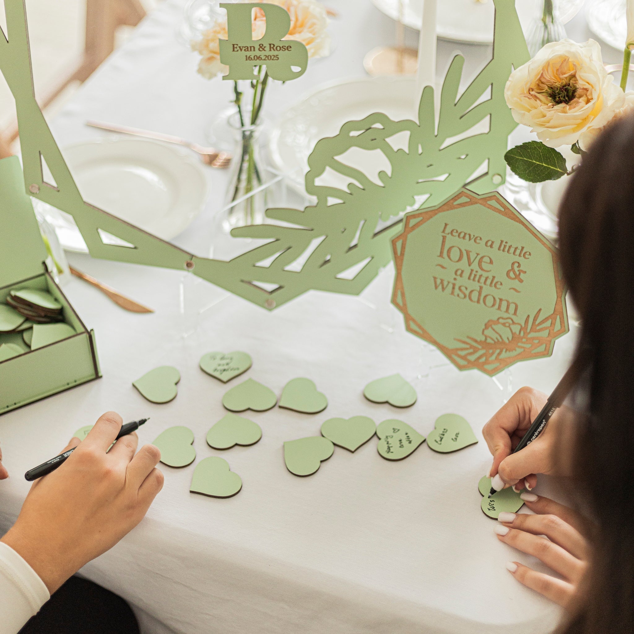 Guest Book Hexagon - Hallam Custom Woodworking - Enjoy The Wood