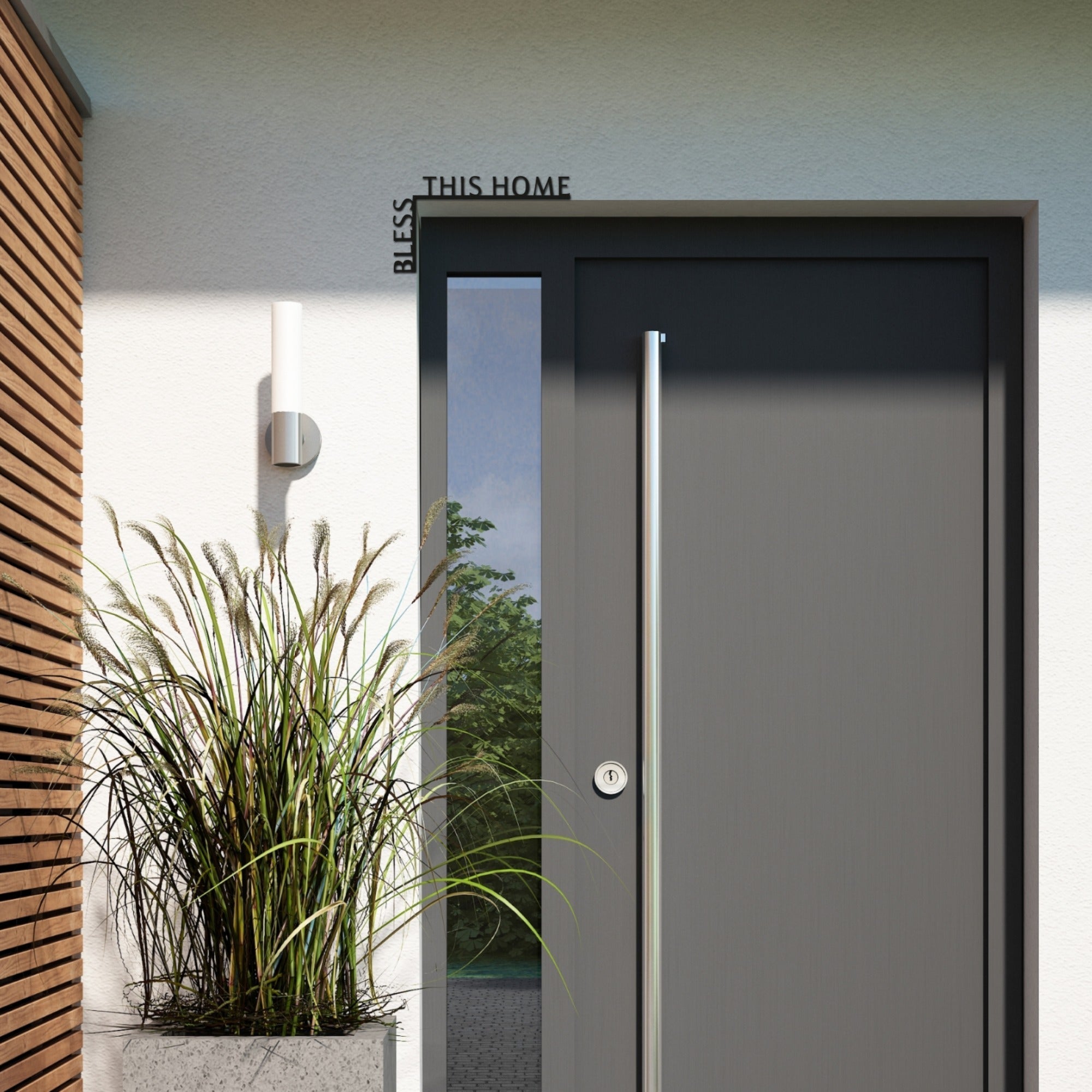 Wooden Corner Quote – Bless This Home - Hallam Custom Woodworking - Enjoy The Wood