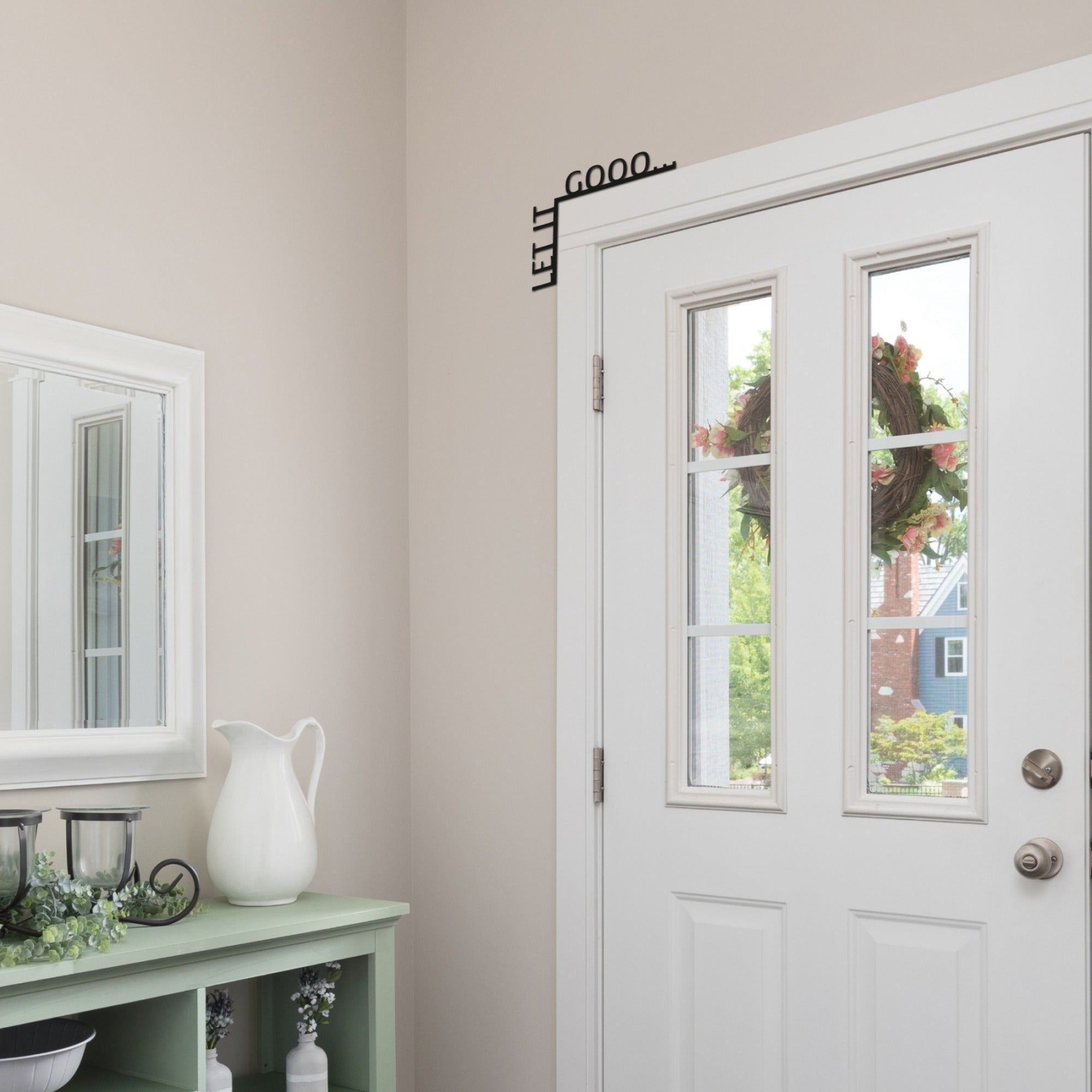 Wooden Corner Quote – Let It Gooo… - Hallam Custom Woodworking - Enjoy The Wood