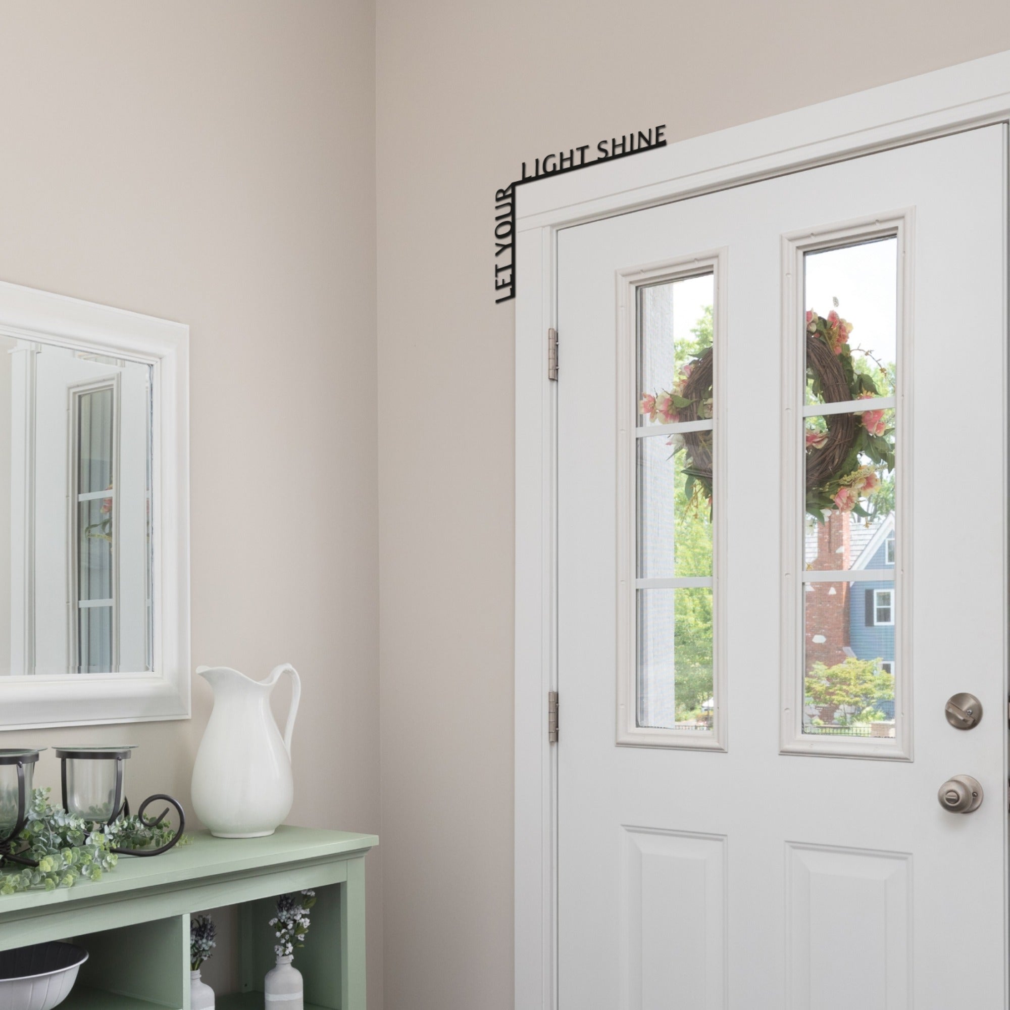 Wooden Corner Quote – Let Your Light Shine - Hallam Custom Woodworking - Enjoy The Wood