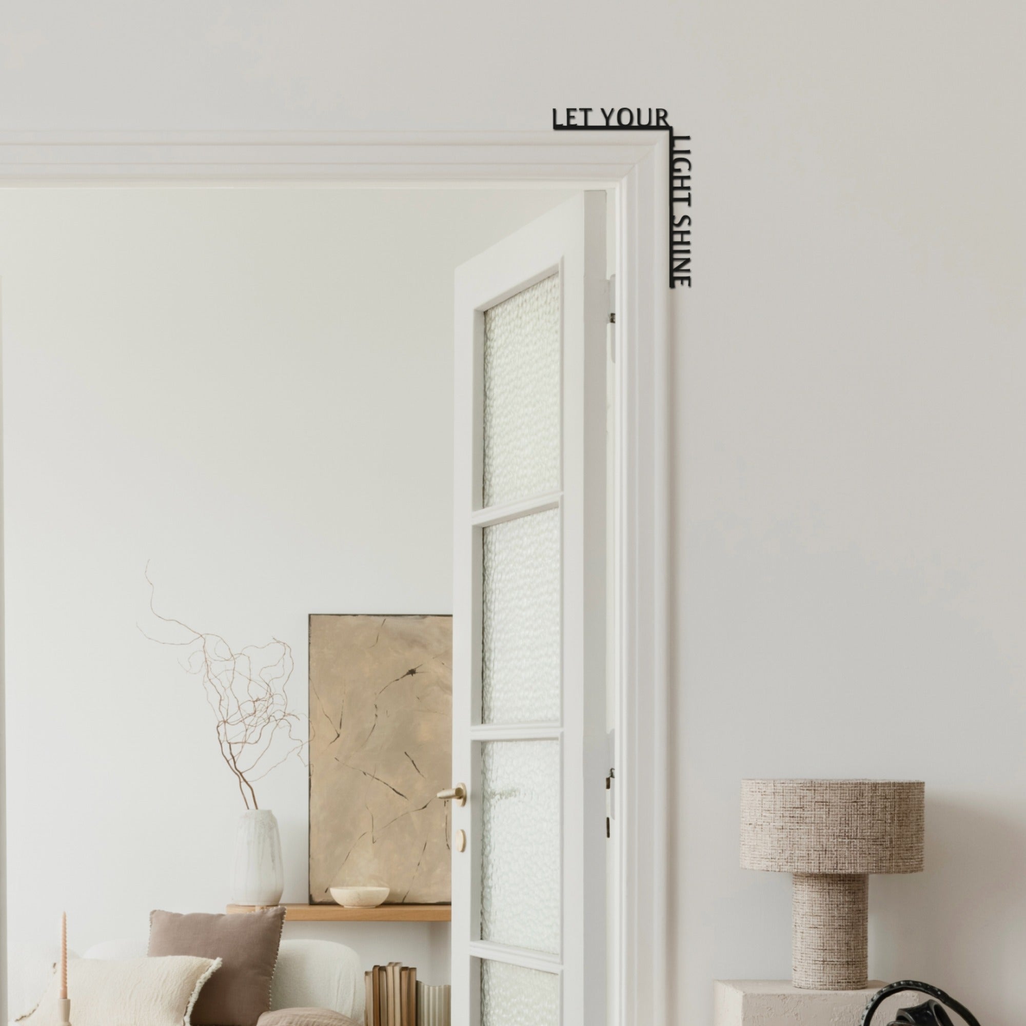 Wooden Corner Quote – Let Your Light Shine - Hallam Custom Woodworking - Enjoy The Wood