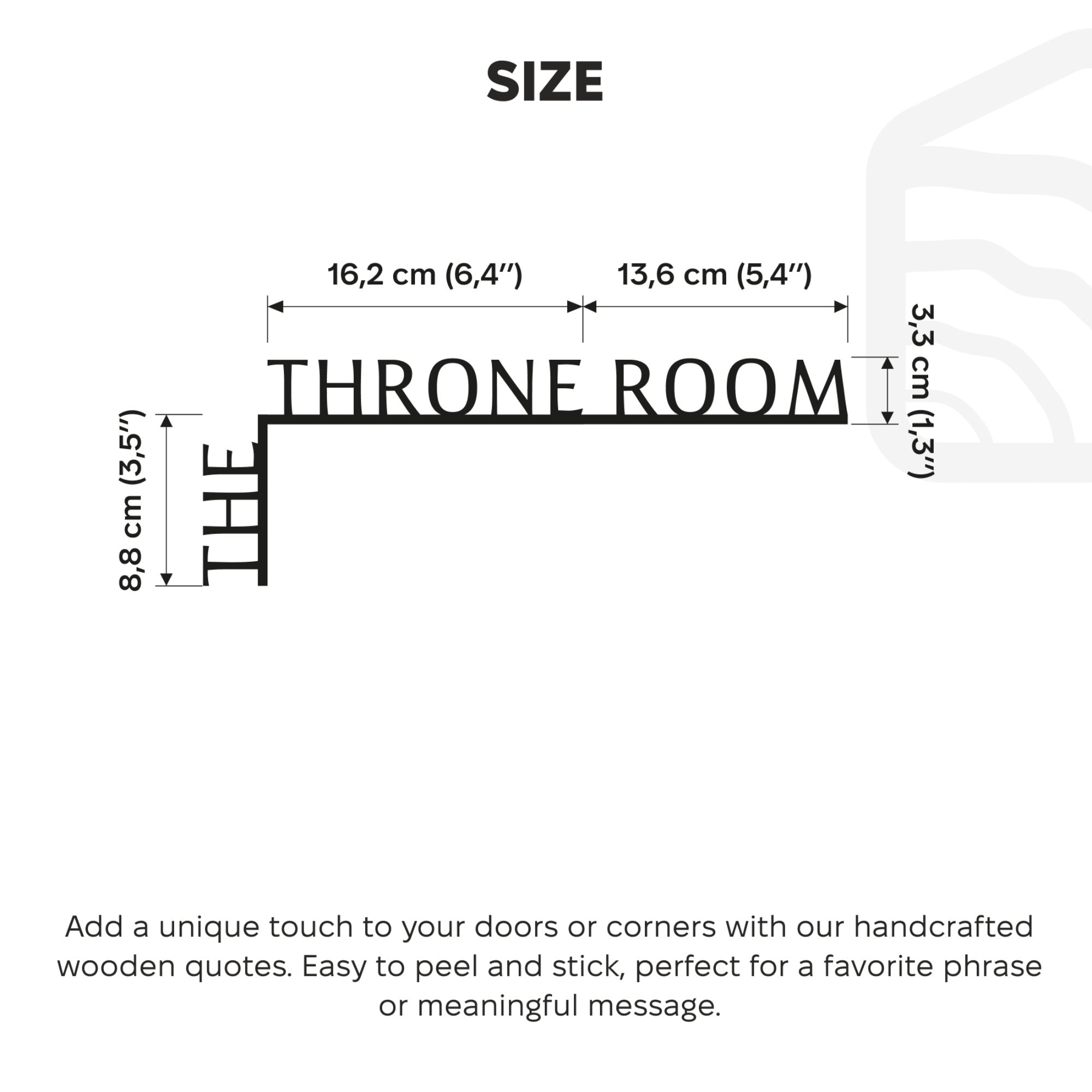 Wooden Corner Quote – The Throne Room - Hallam Custom Woodworking - Enjoy The Wood
