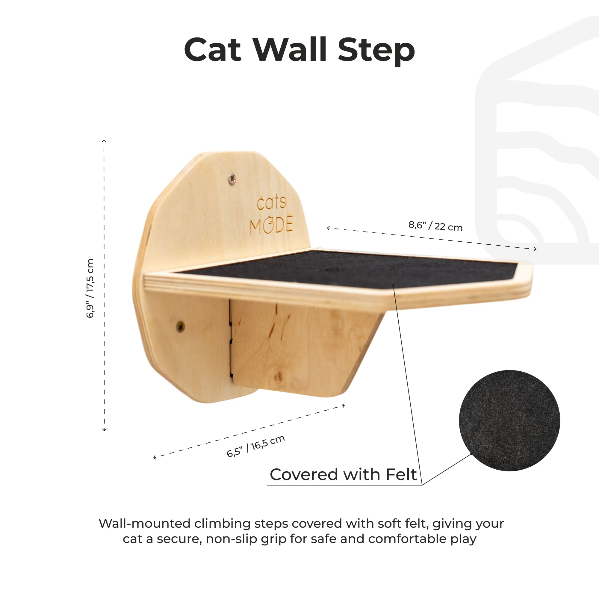 Wooden Hexagon Step - Light - Hallam Custom Woodworking - Enjoy The Wood