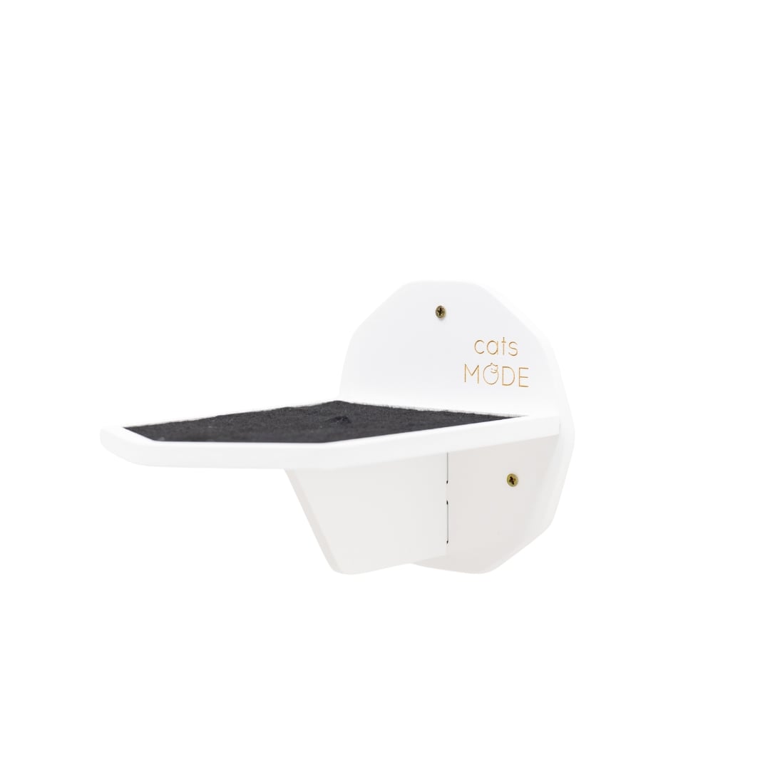 Wooden Hexagon Step - White - Hallam Custom Woodworking - Enjoy The Wood